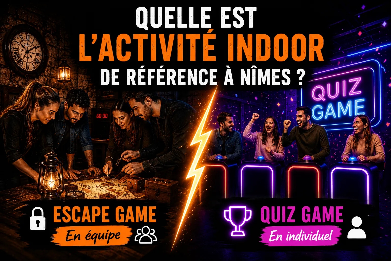 activité indoor Nimes escape game quiz